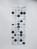 Blue Mix Sticker Roll